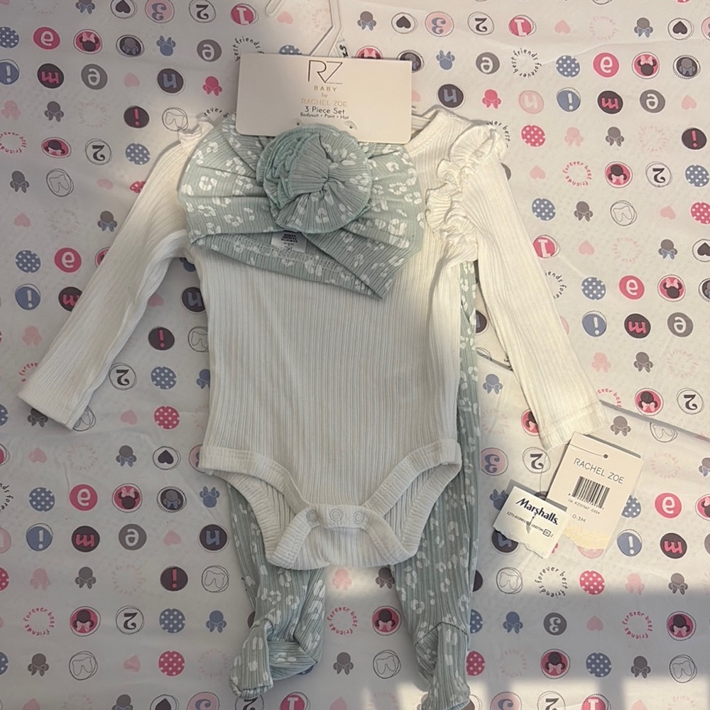 Rachel Zoe White and Green Bodysuit One Piece